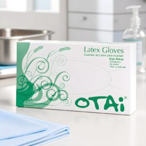 Guantes Látex Con Polvo Otai Caja X 100
