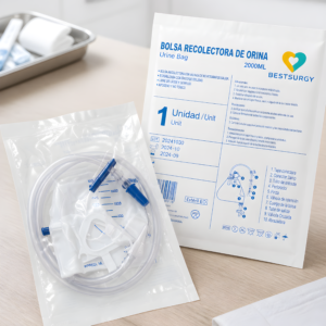 Bolsa Recolectora de Orina 2000 ml con Válvula de Drenaje y Conector Universal – Bestsurgy