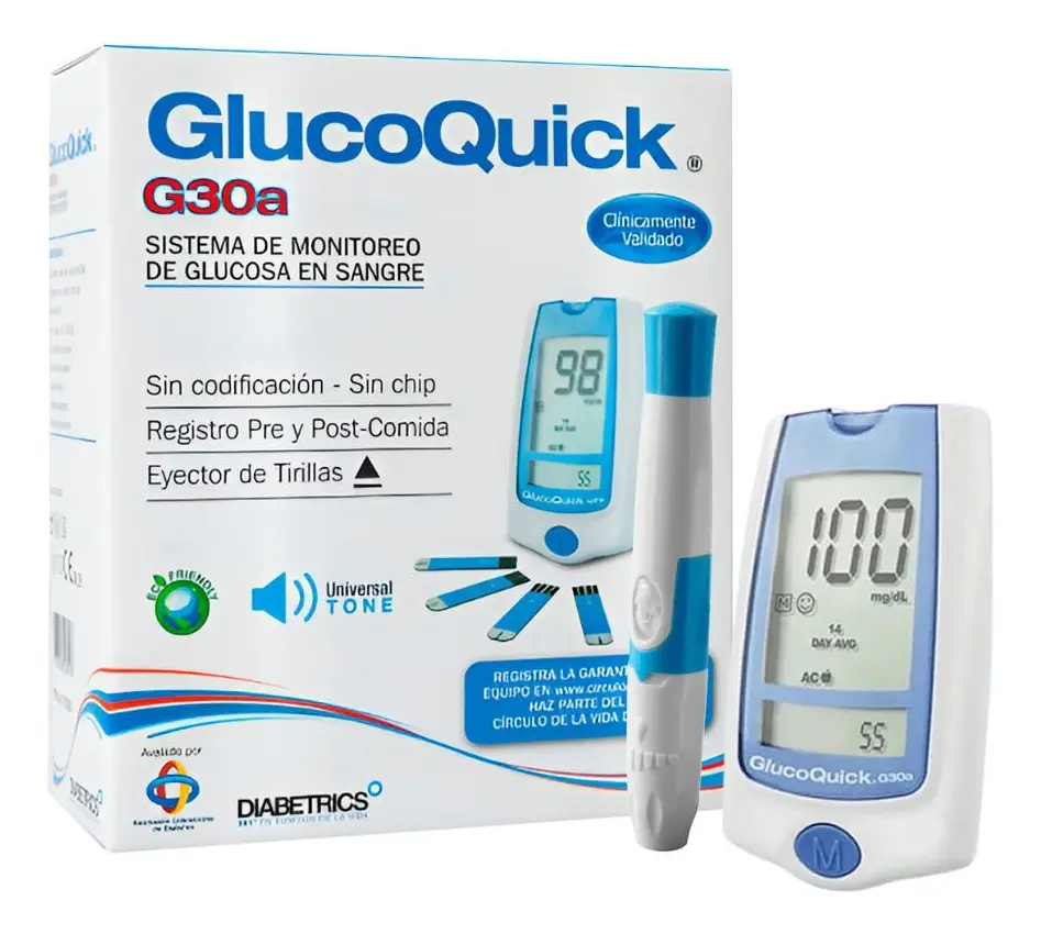 Glucómetro Digital G30A Glucoquick