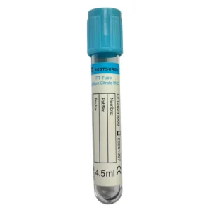 Tubo de Extracción Tapa Azul 4.5ml Citrato de Sodio 9NC para Pruebas de Coagulación – Gradilla x100