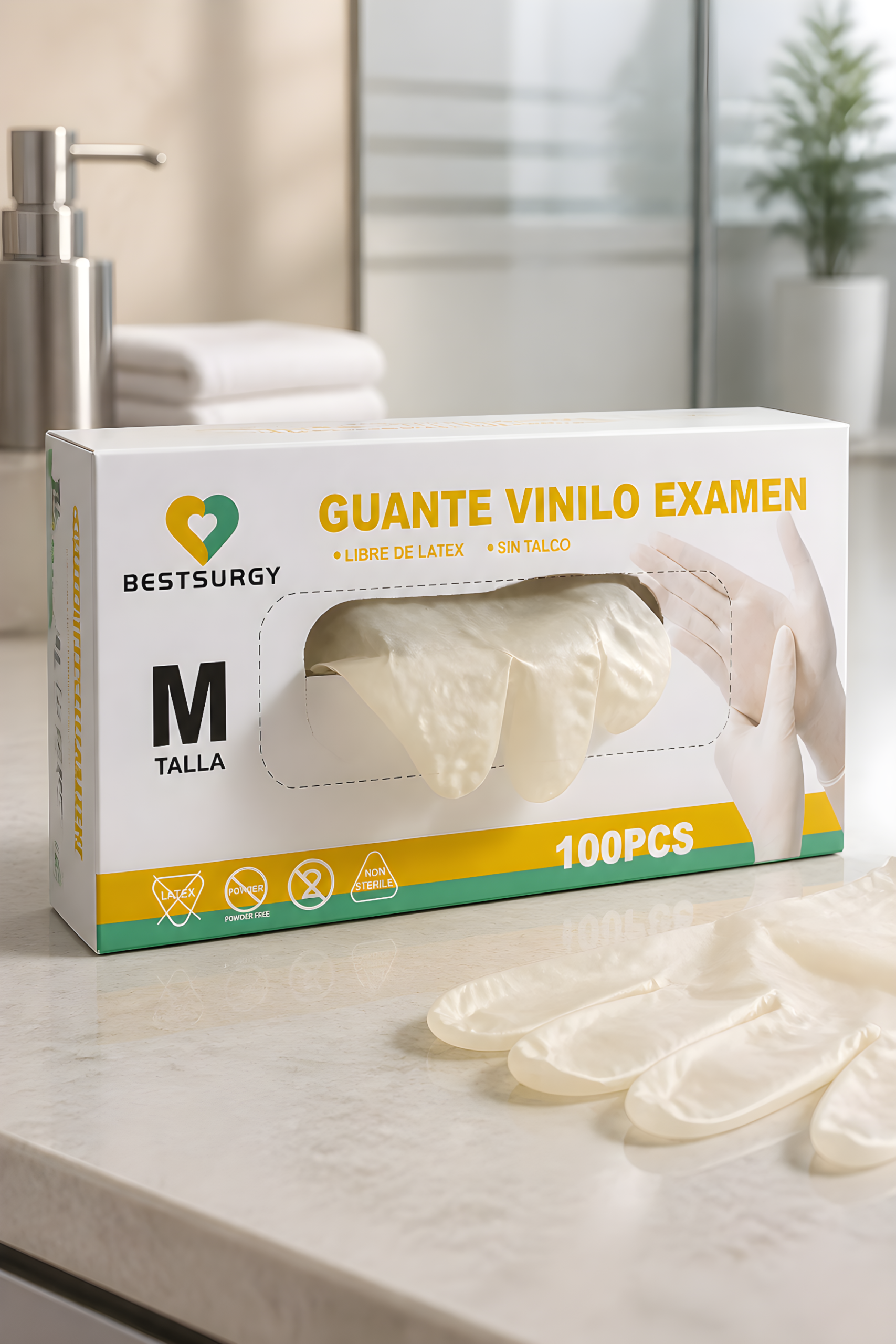 Guantes De Vinilo BestSurgy Caja X 100