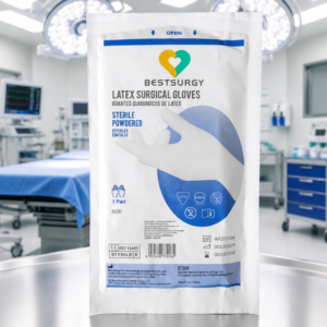 Guantes Quirúrgicos Estériles Con Talco Caja X 50 Pares