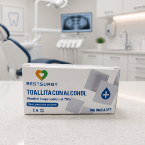Toallita Con Alcohol BestSurgy Caja X 100 Unidades