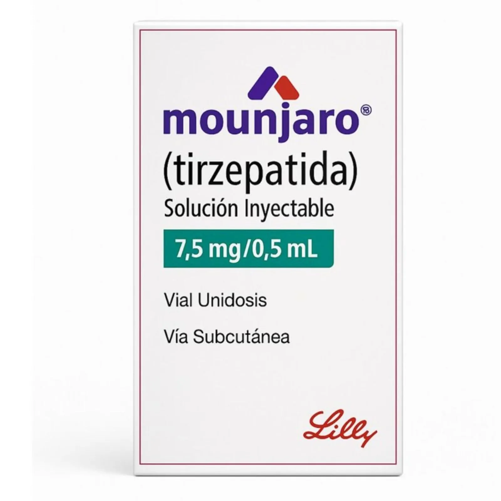 Mounjaro Tirzepatide 7,5mg/0,5ml Eli Lilly Caja X 1 Vial