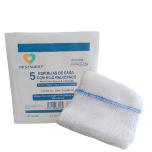 Gasa Tejida Estéril Con Hilo Radiopaco Bestsurgy