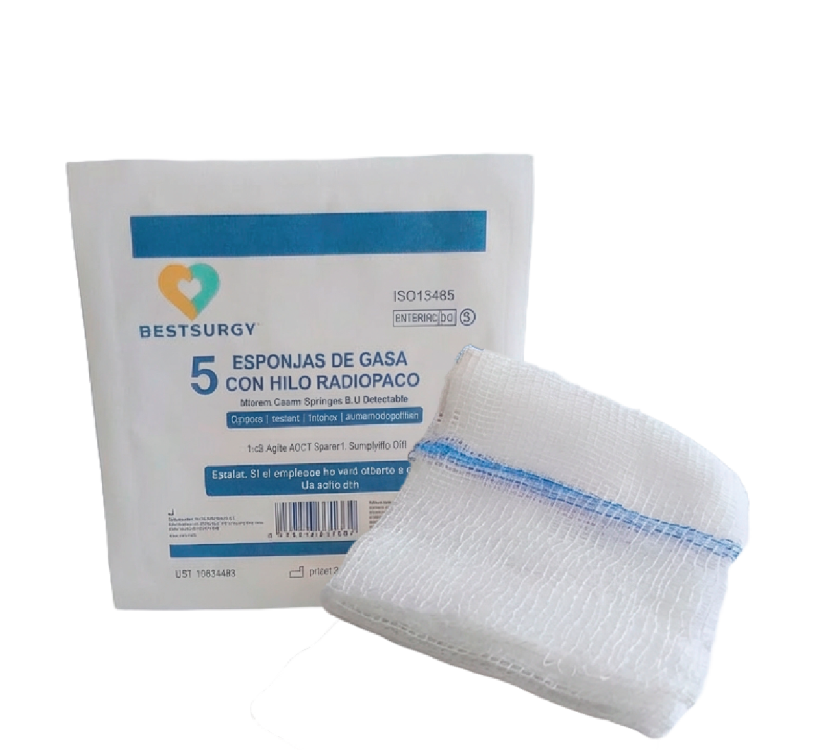 Gasa Tejida Estéril Con Hilo Radiopaco Bestsurgy